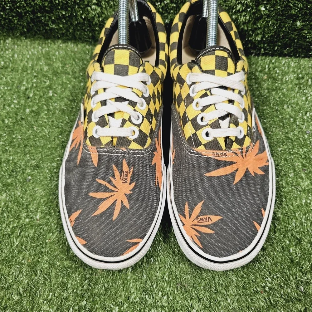 VANS Era Van‎ Doren Off the Wall Orange Palm Athletic Skate Sneakers Mens Size 8